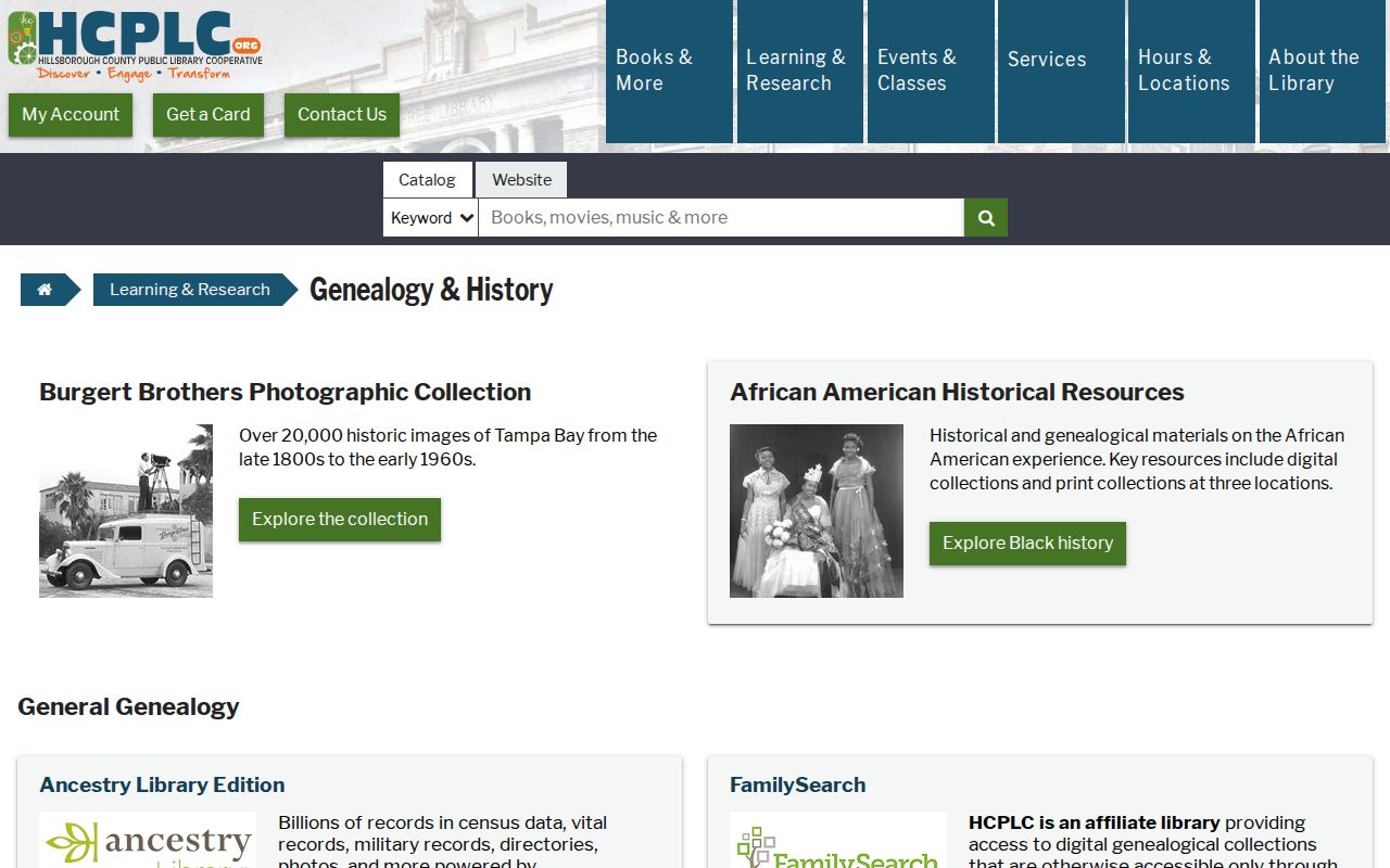 HCPLC genealogy resources for Temple Terrace city directory research
