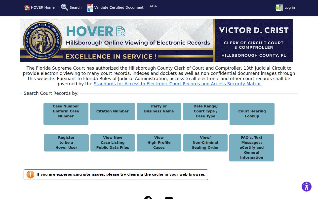 Temple Terrace residents directory HOVER court party search