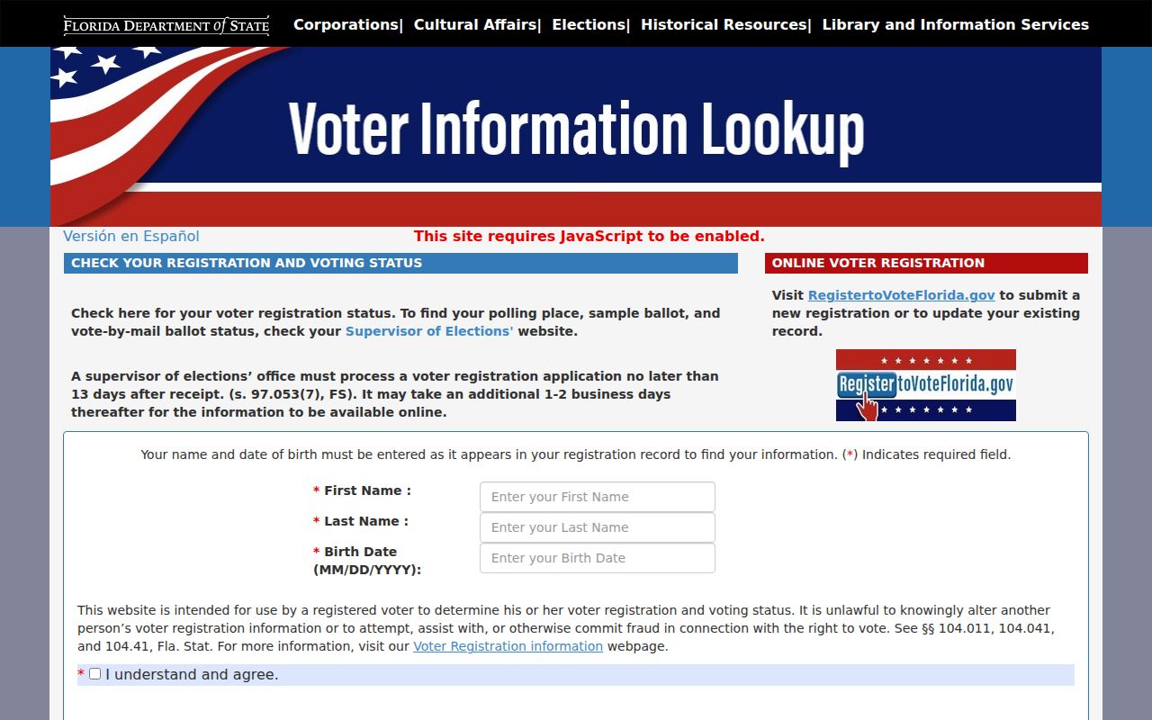 Temple Terrace residents directory Florida voter status lookup